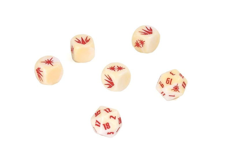 Modiphius John Carter of Mars: Helium Dice Set (Set of 6 Custom Dice) - Image 2
